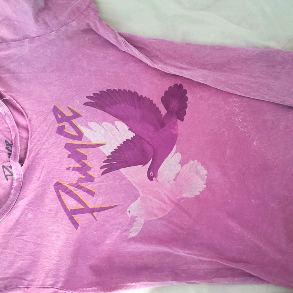 Prince doves distressed purple tshirt